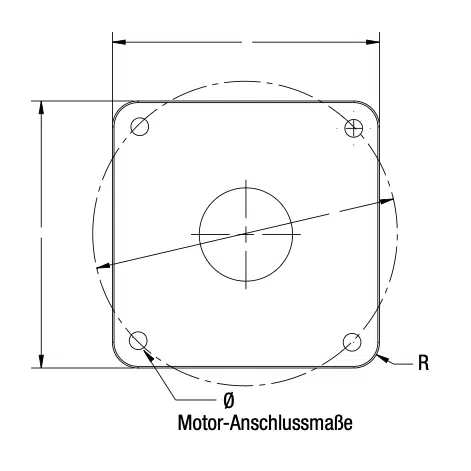 Motor-Anschlussmaße