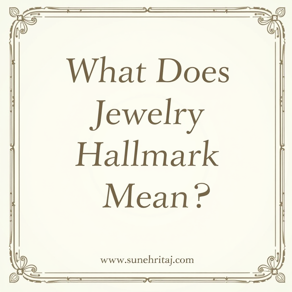 What Does Jewelry Hallmark Mean