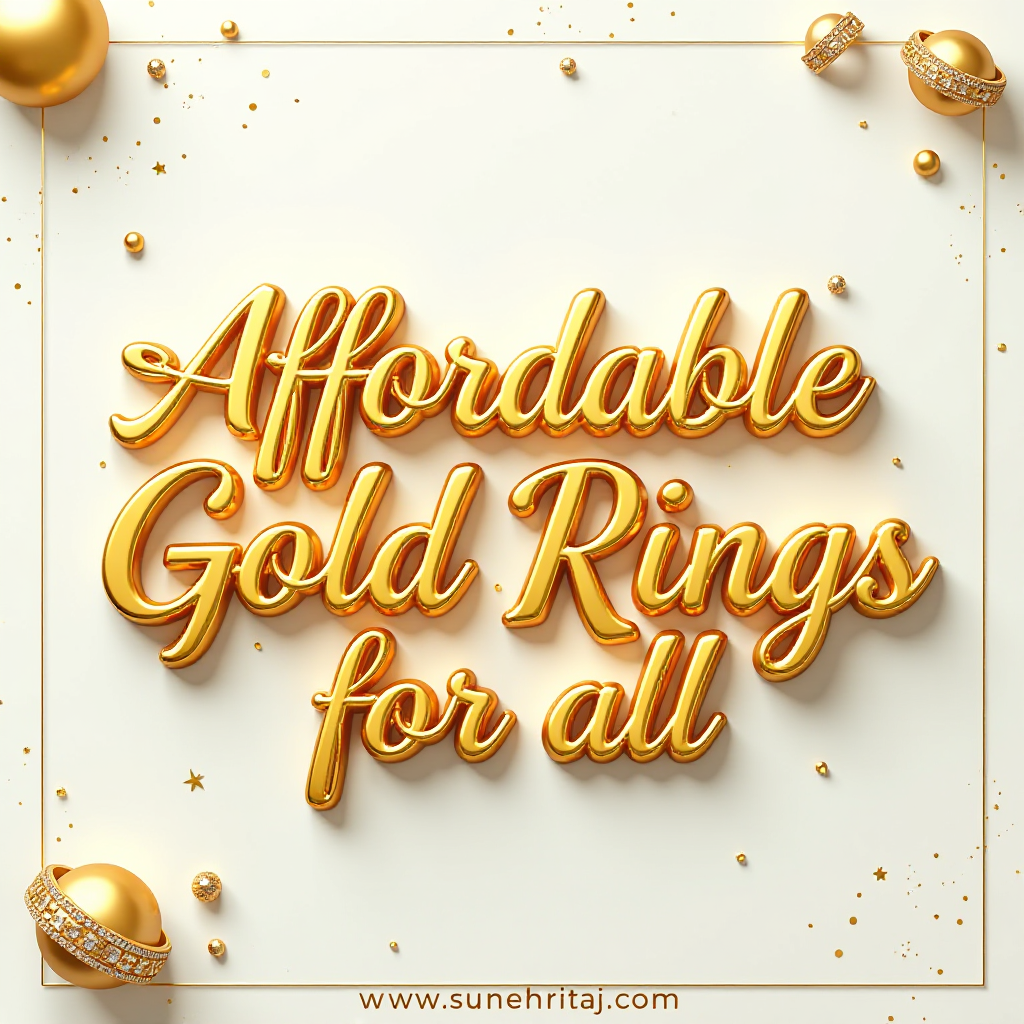 Gold Rings Affordable Gold Rings for Men and Women